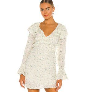 Free People Sweetest Thing Mini Dress Ivory Combo Size 4 NWT